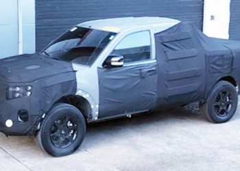 Kia ute in camouflage