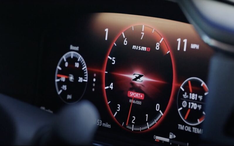 Nissan Z Nismo gauge cluster