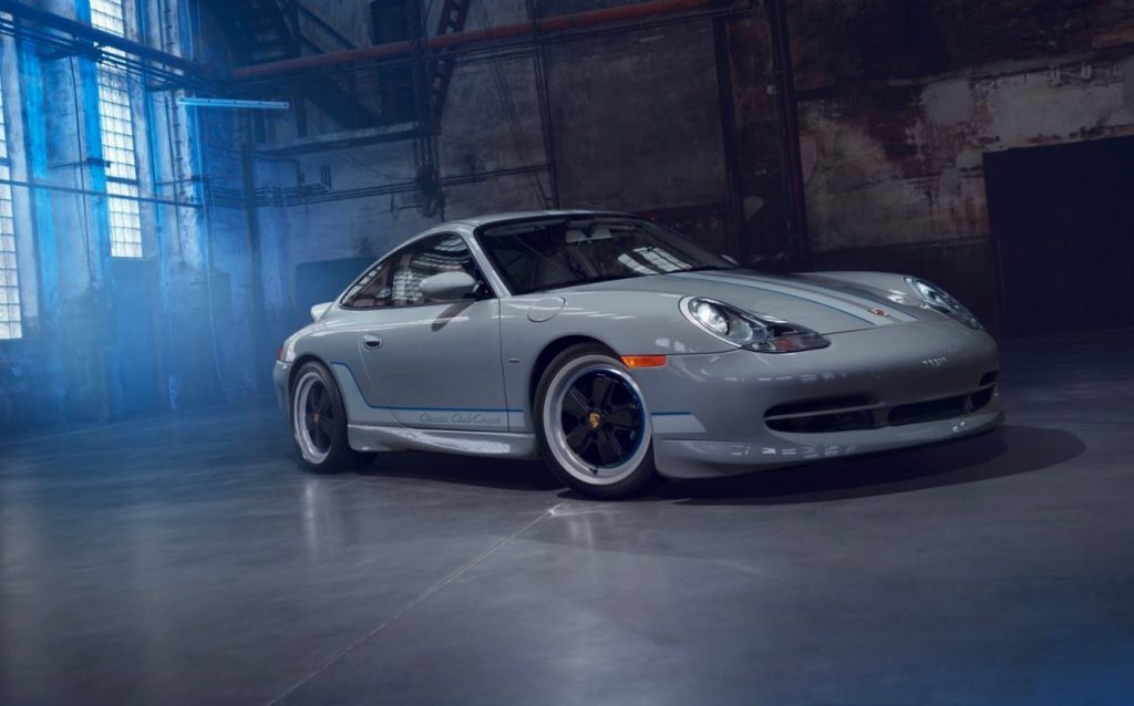Porsche 911 Classic Club Coupe in dark warehouse