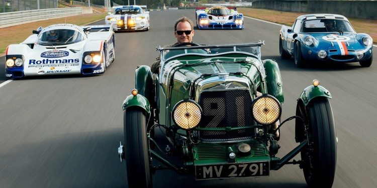 Historic Le Mans race cars driving on track