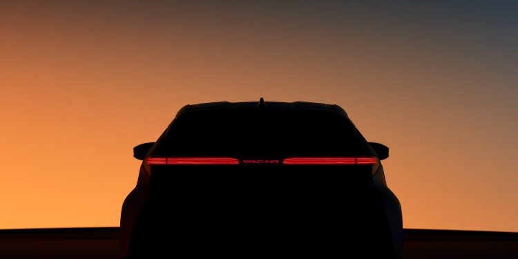 Toyota C-HR rear silhouette