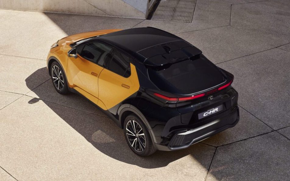 Toyota C-HR rear three quarter view