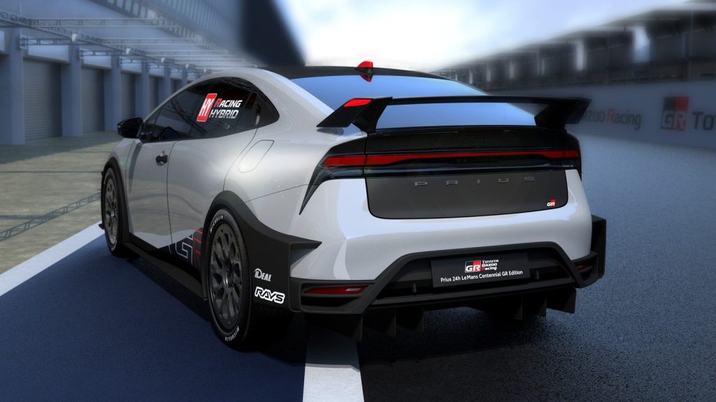 Toyota Prius 24h Le Mans Centennial GR Edition in pit lane