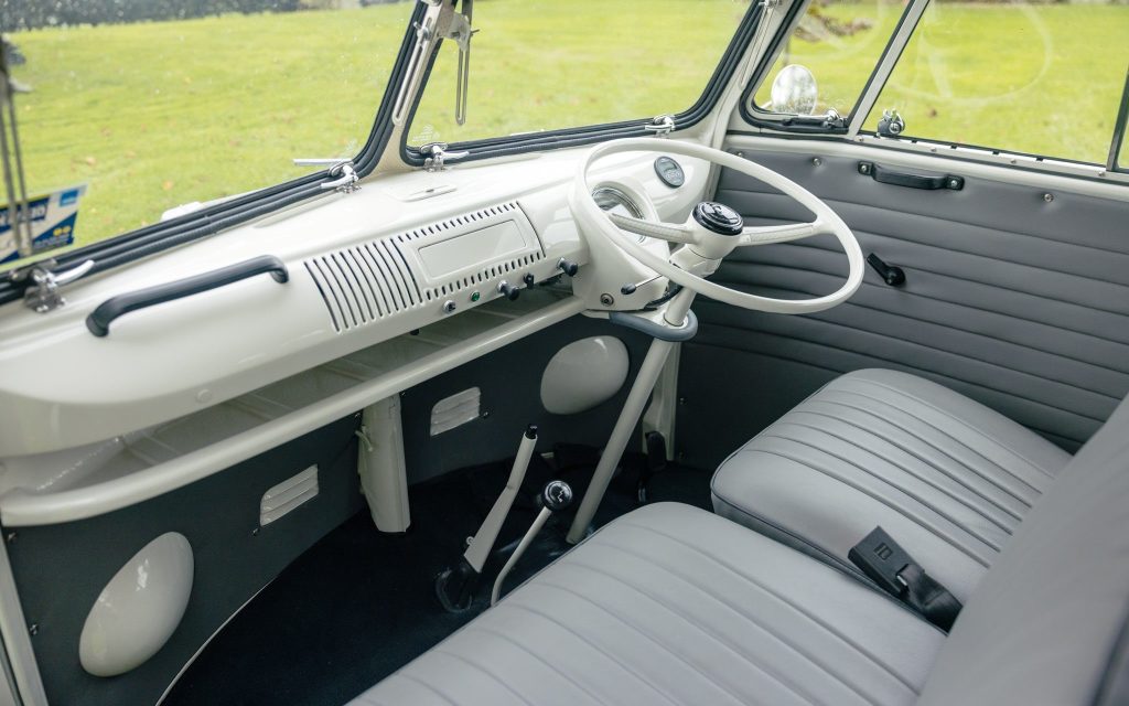Fully electric Volkswagen Kombi interior