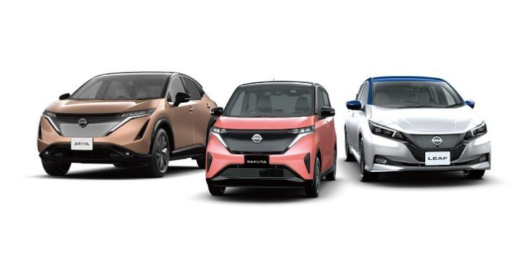 Nissan electric cars line-up