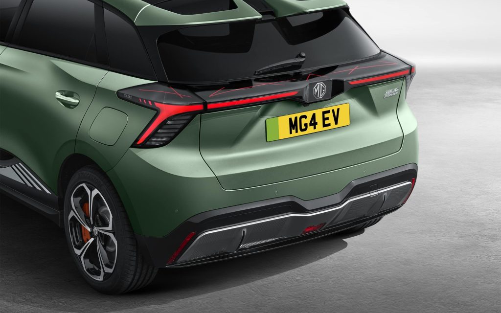 MG4 XPower rear three quarter view