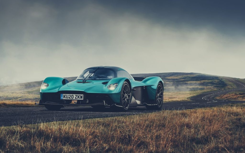 Aston Martin Valkyrie parked on road