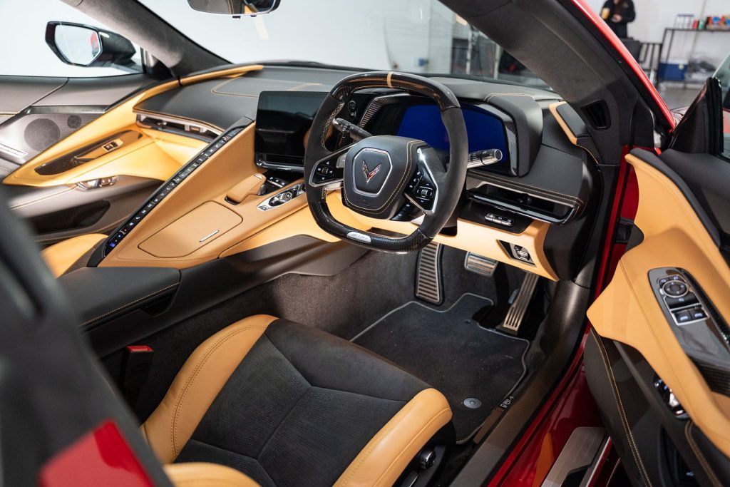 2023 Corvette Z06 interior with a wider view