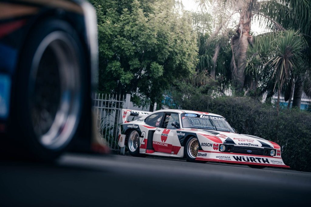 Front view of the 1981 Ford Capri Zakspeed Group 5 Wurth car