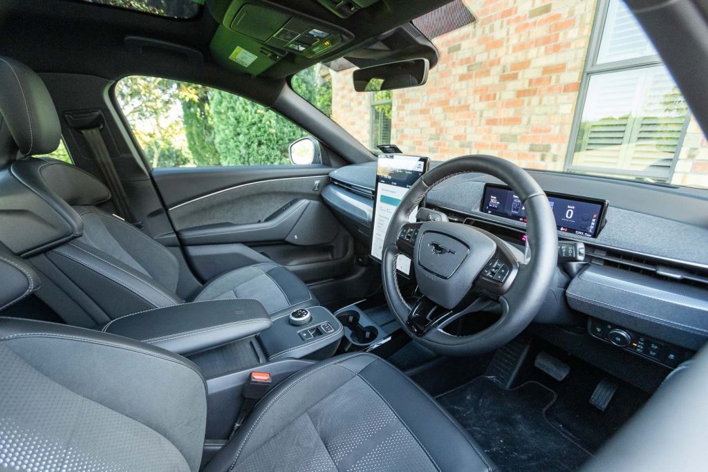 2022 Ford Mustang Mach-E front interior