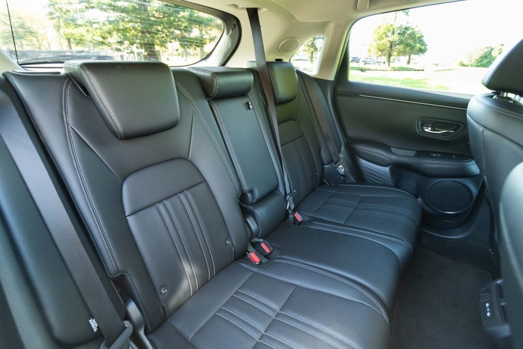 Rear passenger seats of the 2023 Honda ZR-V