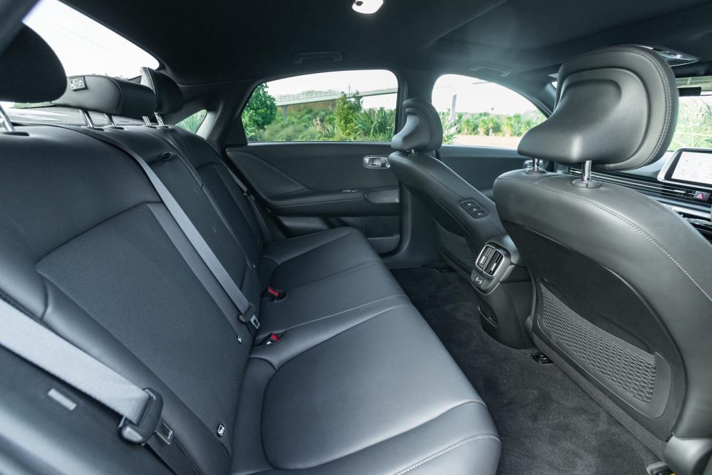 Rear seat space in the Hyundai Ioniq 6