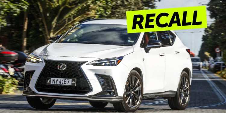 Lexus NX 450h+ recall