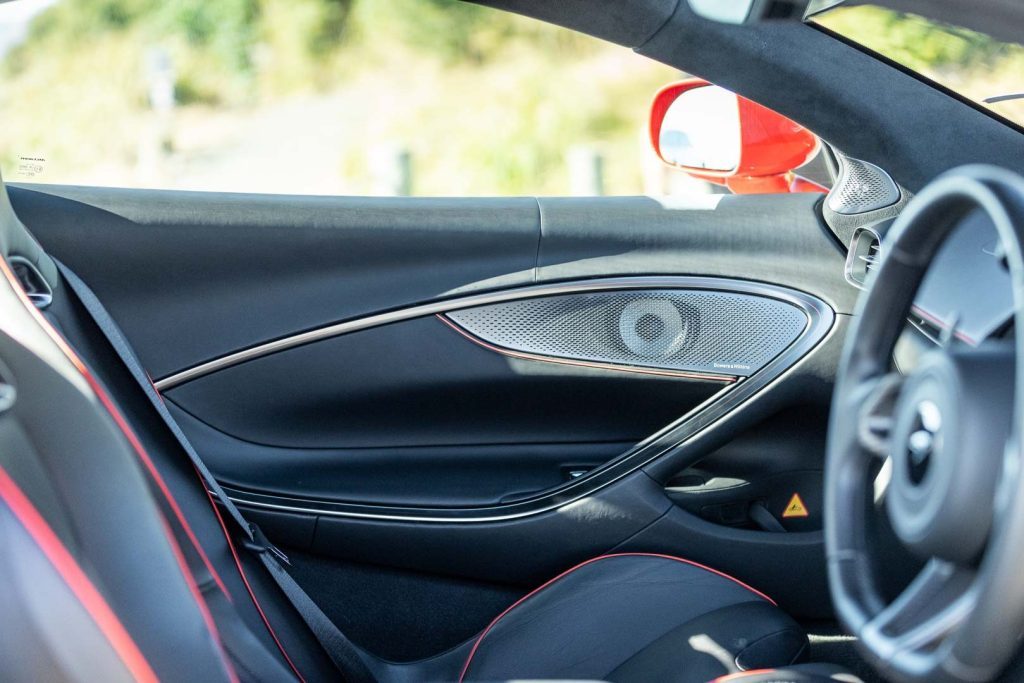 Interior door card detail in the McLaren Artura