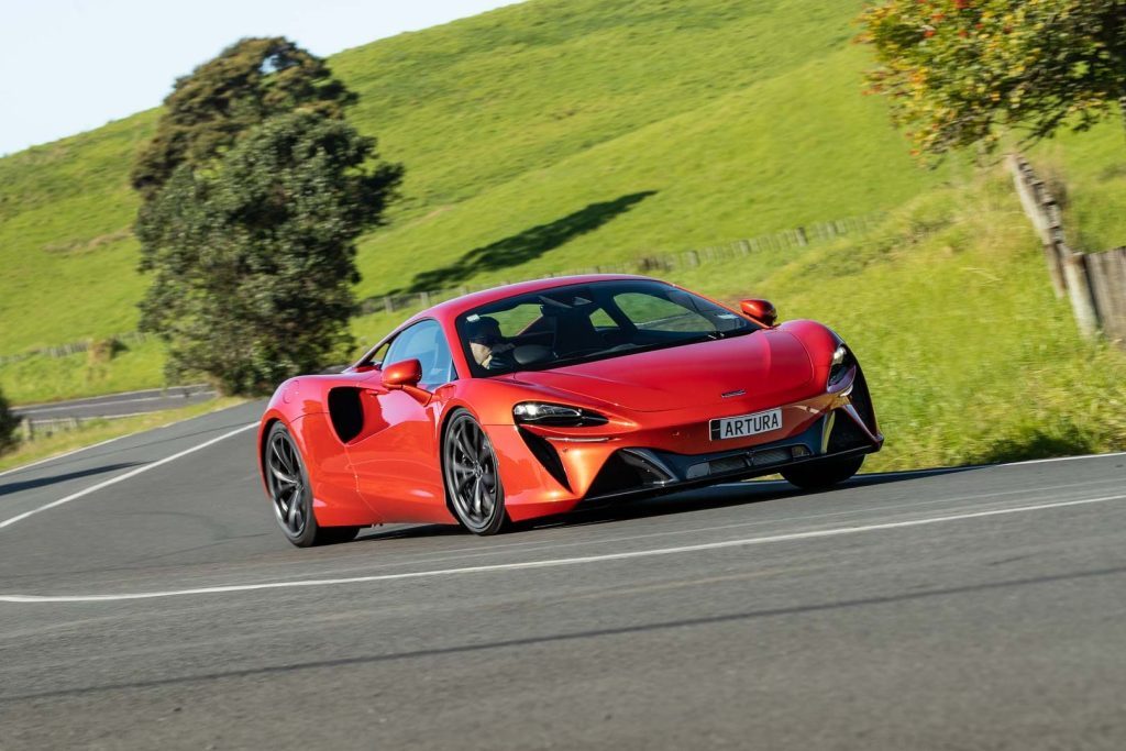 McLaren Artura takes a corner