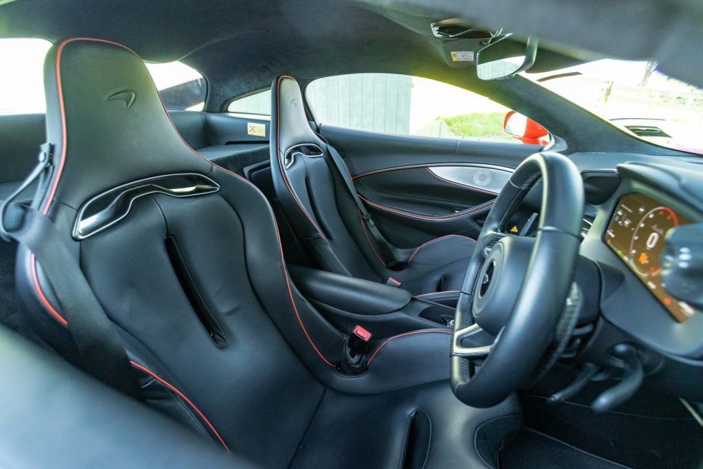 Seats and interior wide shot of the McLaren Artura