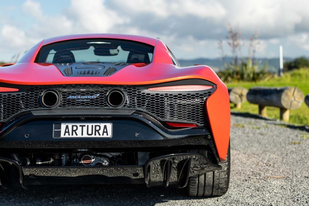 Rear end of the McLaren Artura