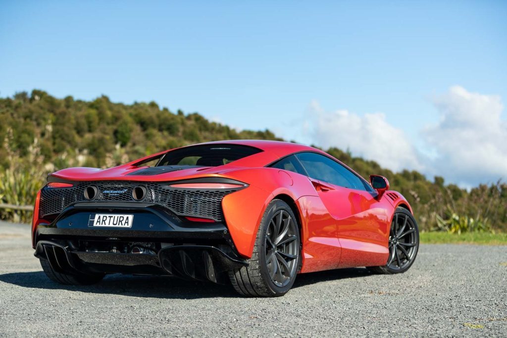 McLaren Artura rear quarter shot