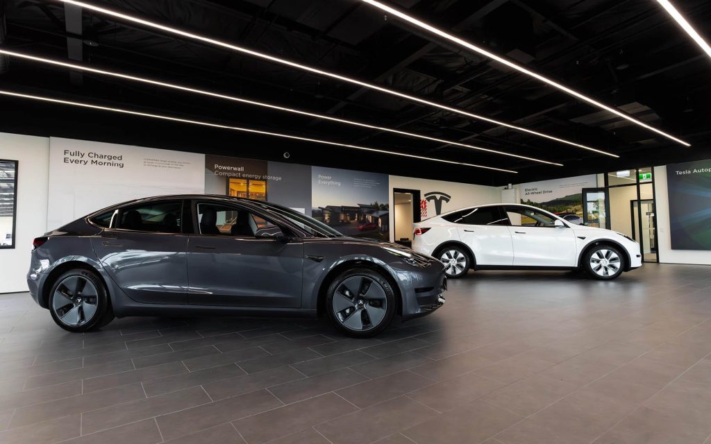 Tesla Auckland South showroom