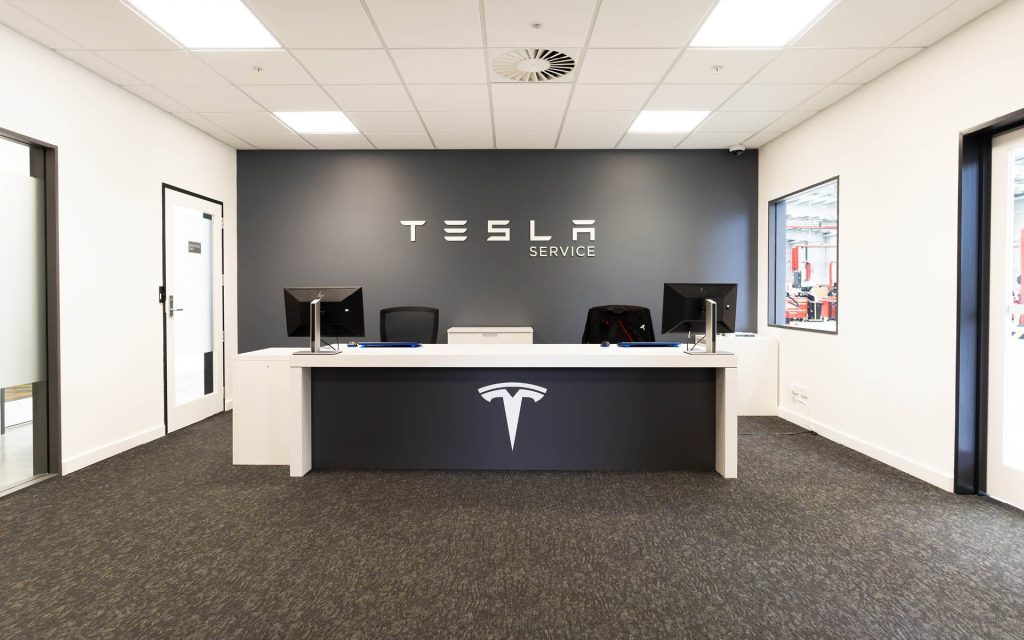 Tesla Auckland South service reception