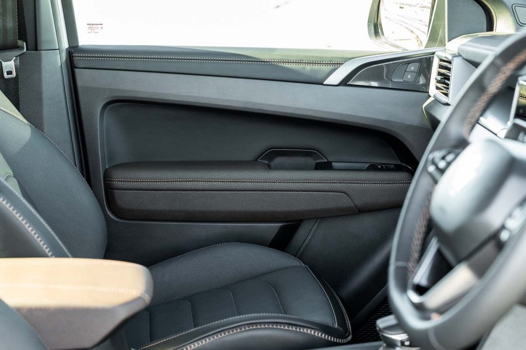 Amarok PanAmericana interior, and door card detail