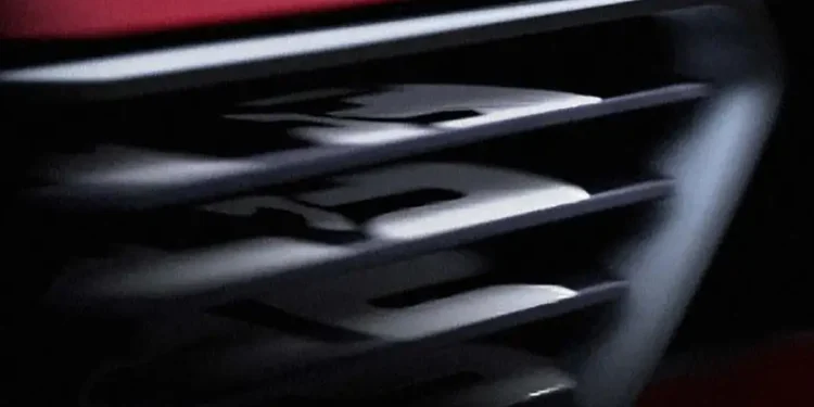 Alfa Romeo supercar grille teaser