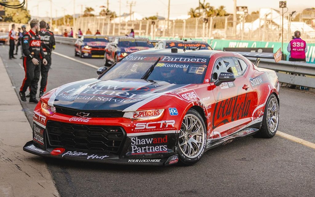 Erebus Motorsport Chevrolet Camaro Gen3 Supercar in pit lane