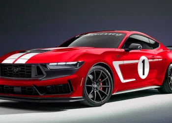 Hennessey H850 Ford Mustang Dark Horse front three quarter view