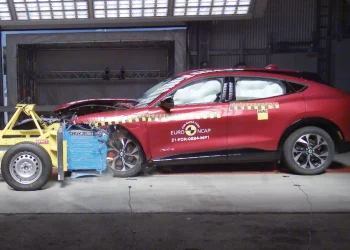 Ford Mustang Mach-e front impact crash test