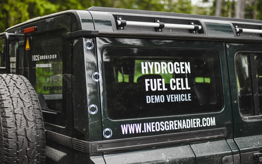 Hydrogen fuel cell Ineos Grenadier window