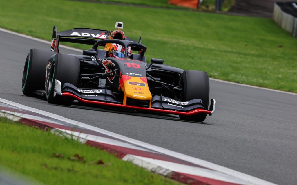 Liam Lawson racing Super Formula car at Fuji Speedway 2023