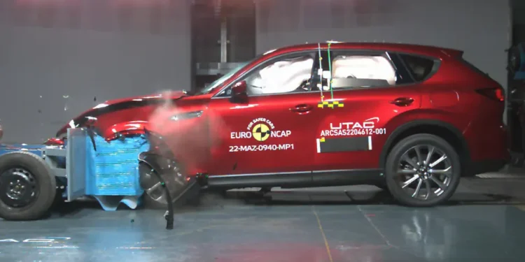 Mazda CX-60 front crash test