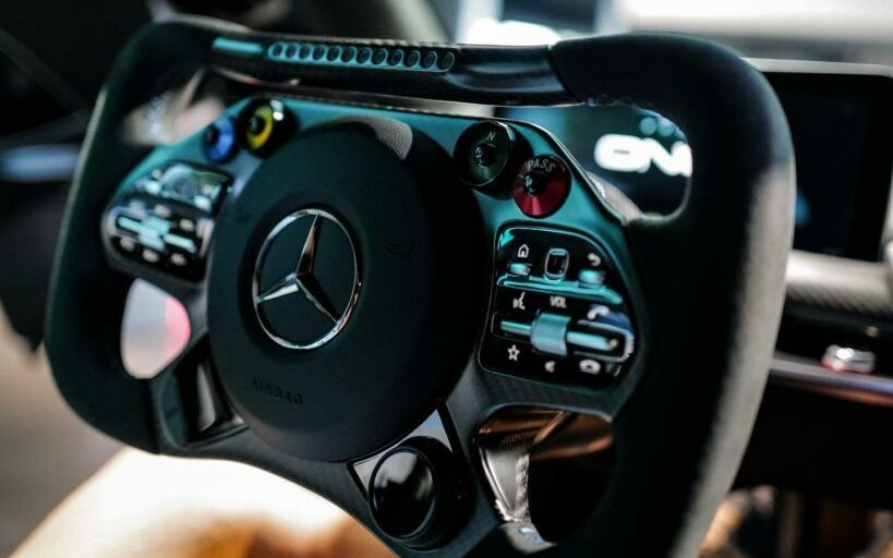 Valtteri Bottas' Mercedes-AMG One steering wheel