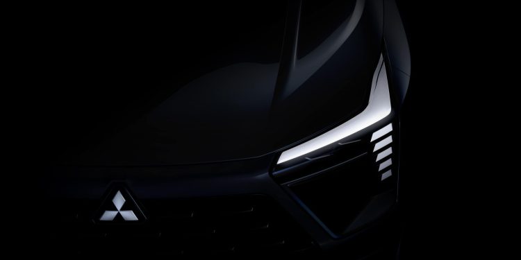 Mitsubishi Compact SUV teaser headlight