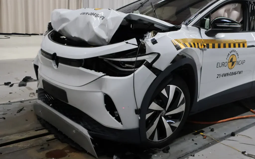 Volkswagen ID.4 front impact crash damage