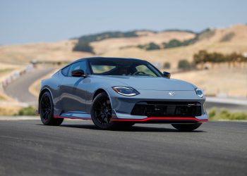 Nissan Z Nismo parked on race track