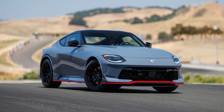 Nissan Z Nismo parked on race track