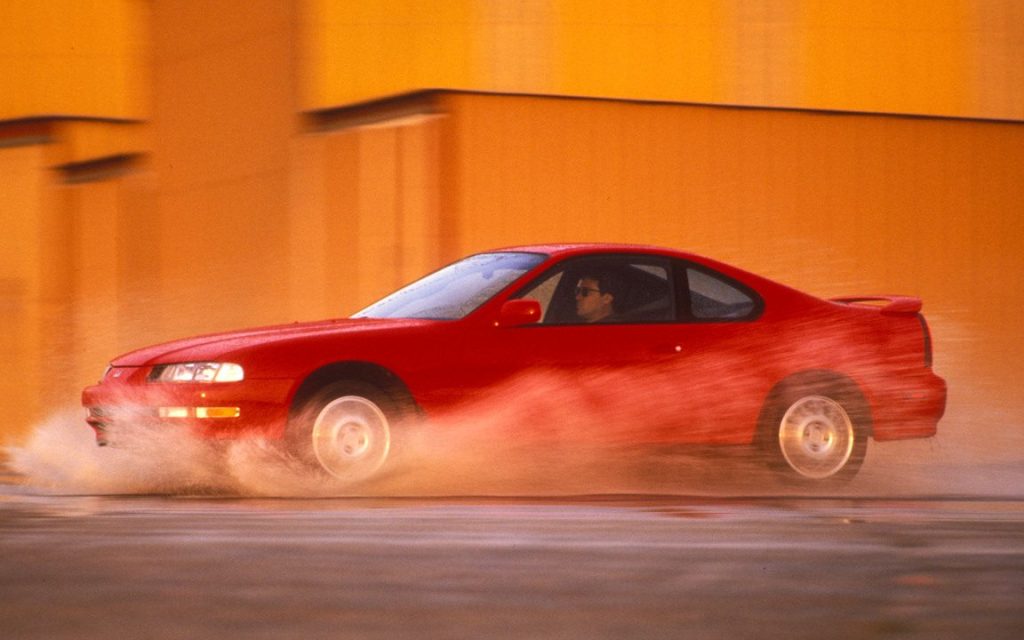 1994 Honda Prelude driving through water