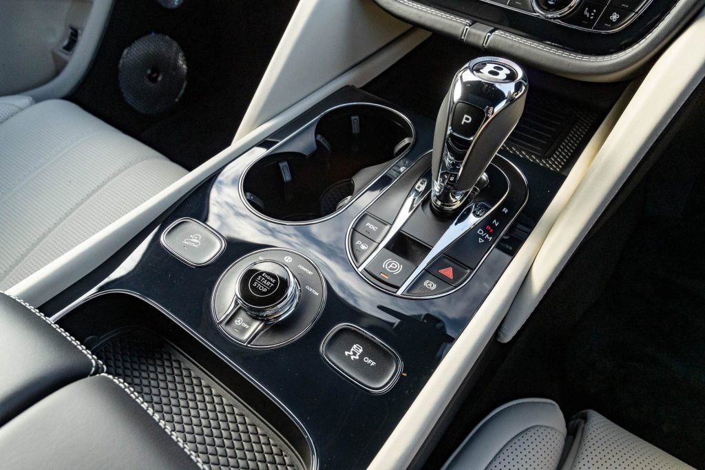 Bentley Bentayga EWB central controls and gear selector