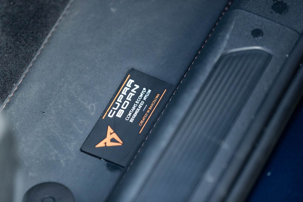 Cupra Born floor mat Barcelona label