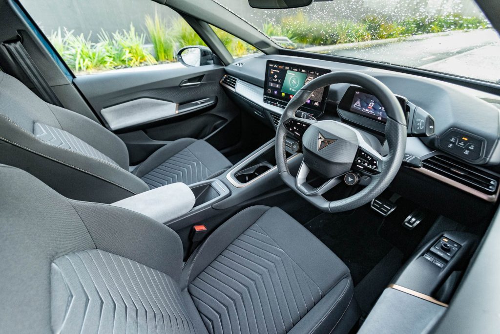 Cupra Born V+ front interior and seats