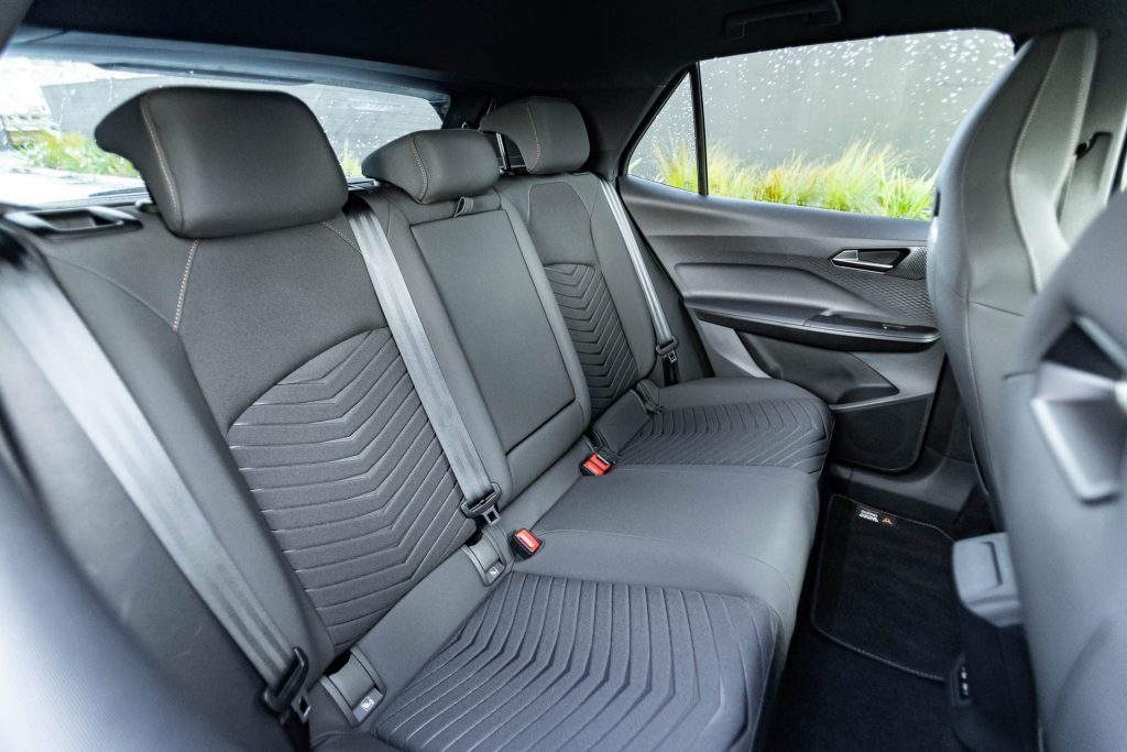 Rear seats of the Cupra Born V+