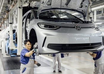 Volkswagen ID.3 on production line
