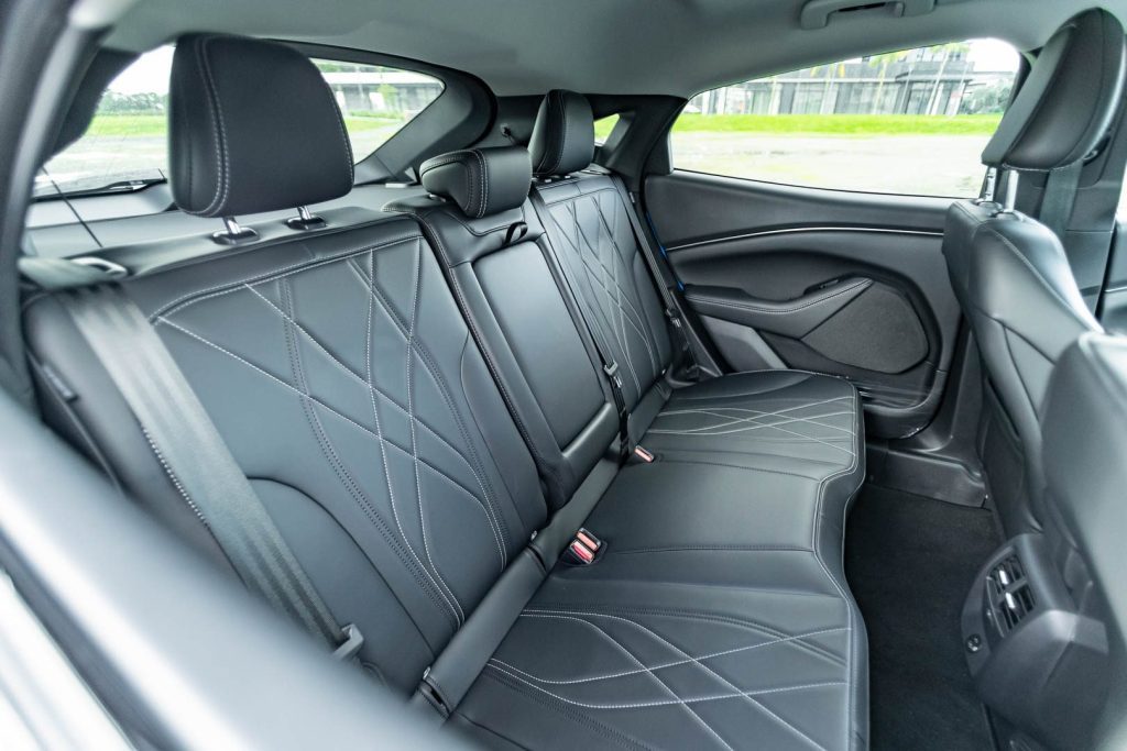 Rear seats of the Ford Mustang Mach-E