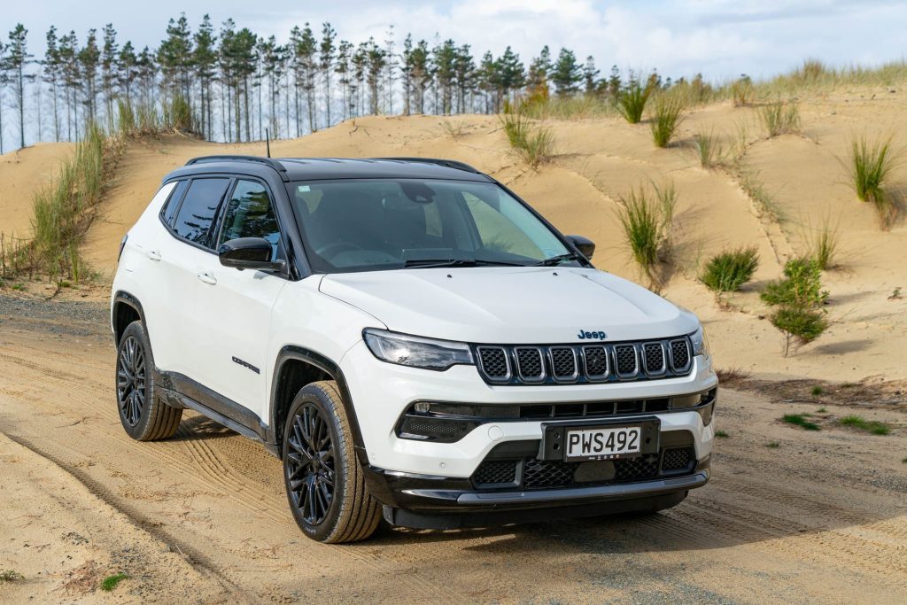 Front quarter view of the Jeep Compass S 4xe