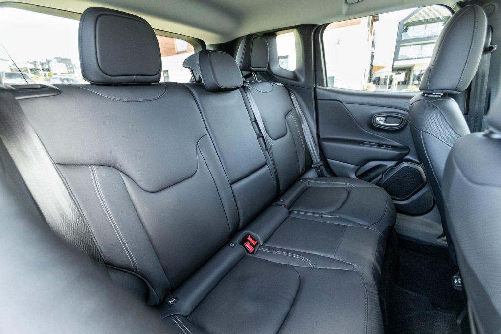 Jeep Renegade 4xe rear seat space