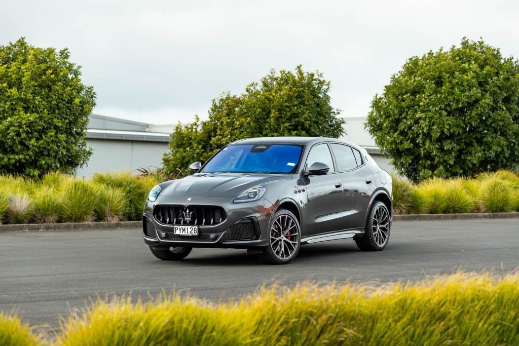 Maserati Grecale Trofeo parked for a front quarter shot