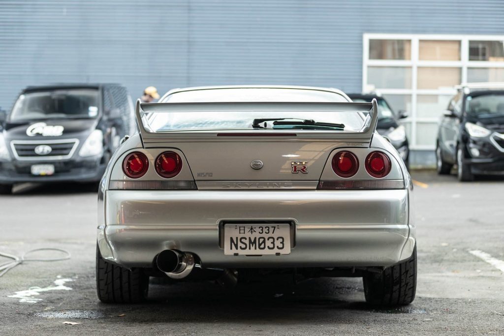 Rear end of Grant's R33 Nissan Skyline GTR.