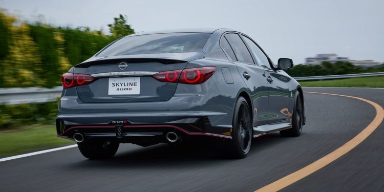 Nissan Skyline Nismo driving on road