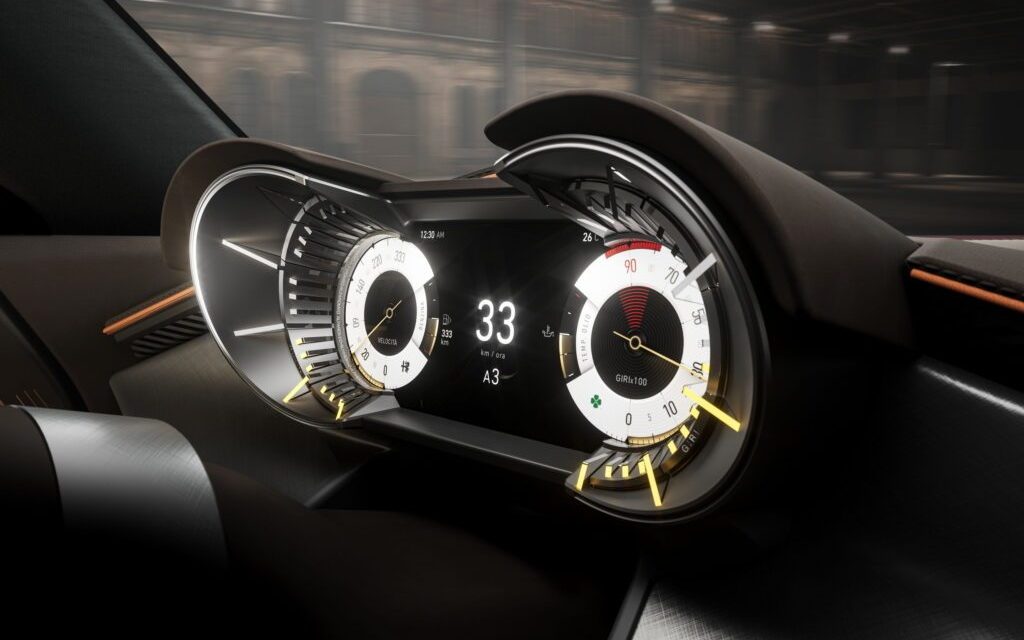 Alfa Romeo 33 Stradale supercar gauge cluster